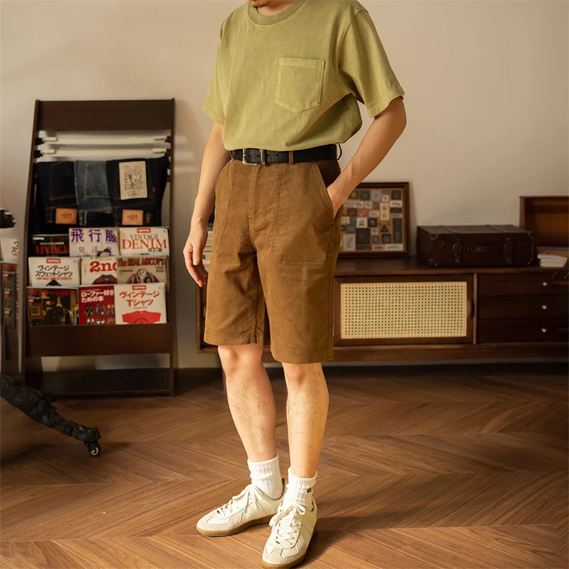 Short Velours Marron