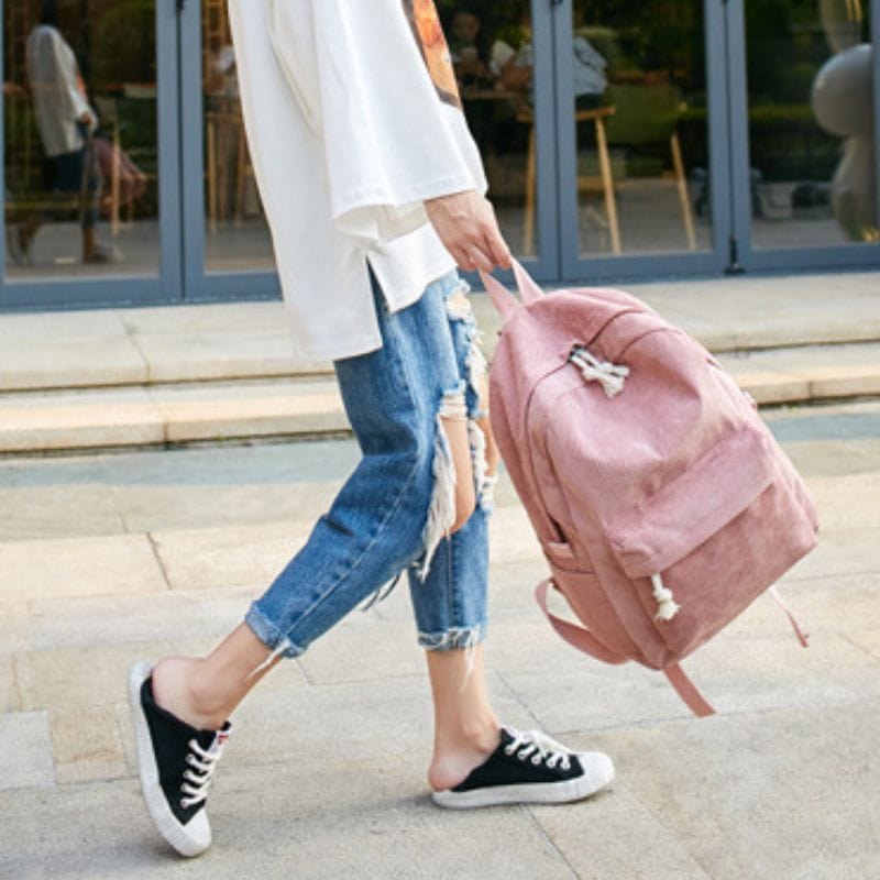 Sac à Dos Velours Femme