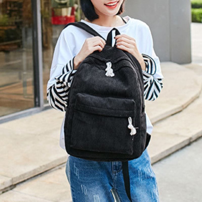 Sac a Dos Velours Noir