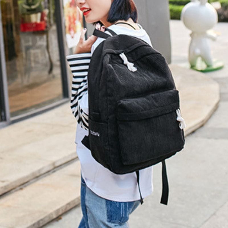 Sac a Dos Velours Noir