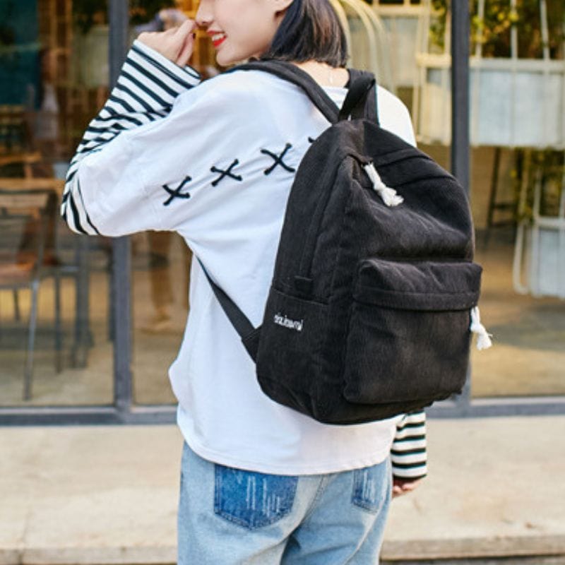 Sac a Dos Velours Noir