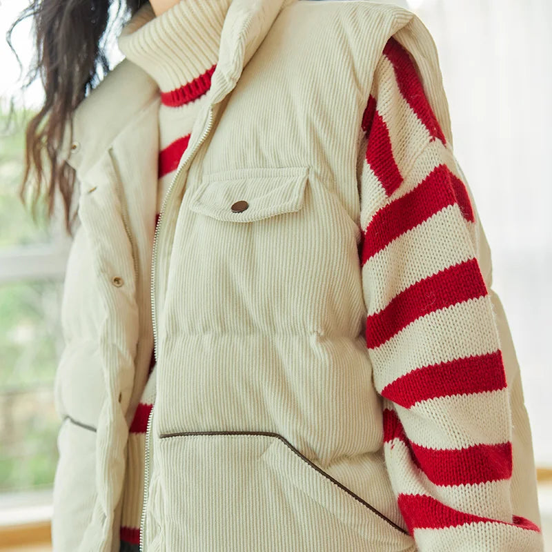 Doudoune Sans Manche Velours