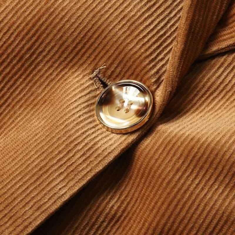 Veste Blazer Velour Cotelé Femme