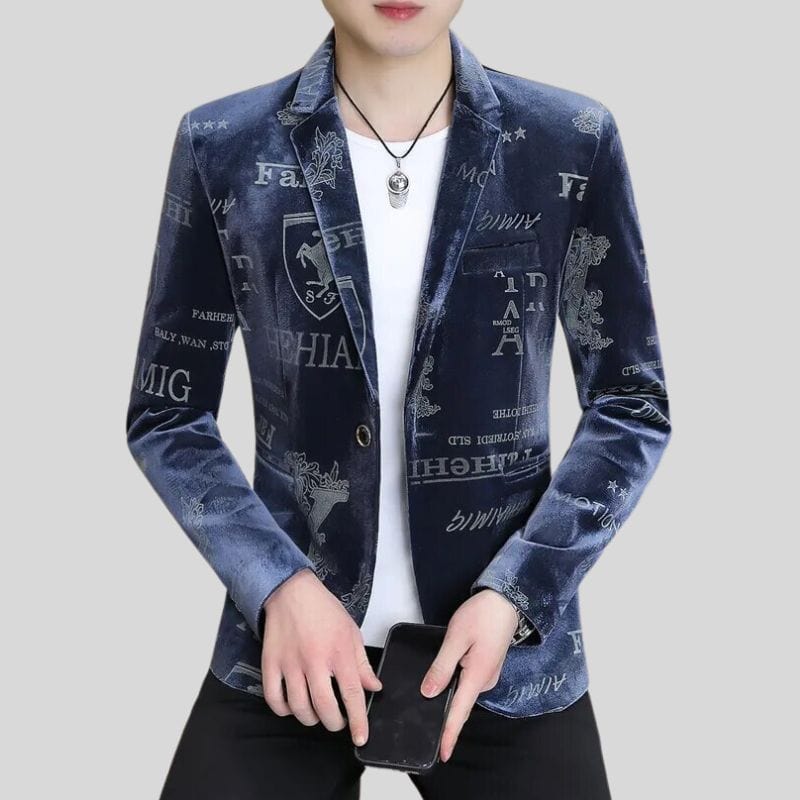 Veste Blazer Velour Homme