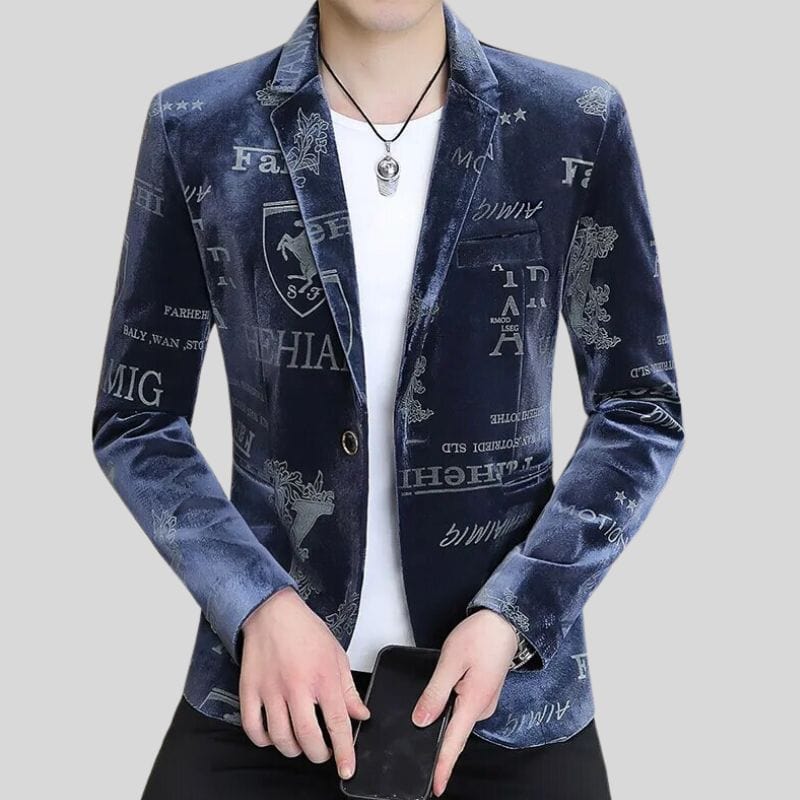 Veste Blazer Velour Homme