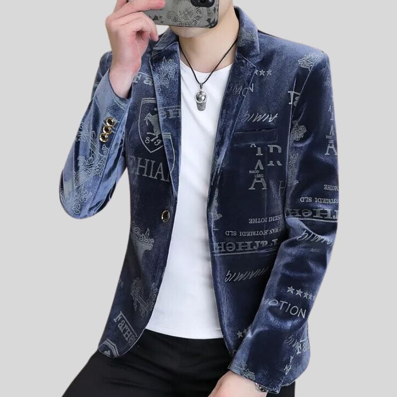 Veste Blazer Velour Homme