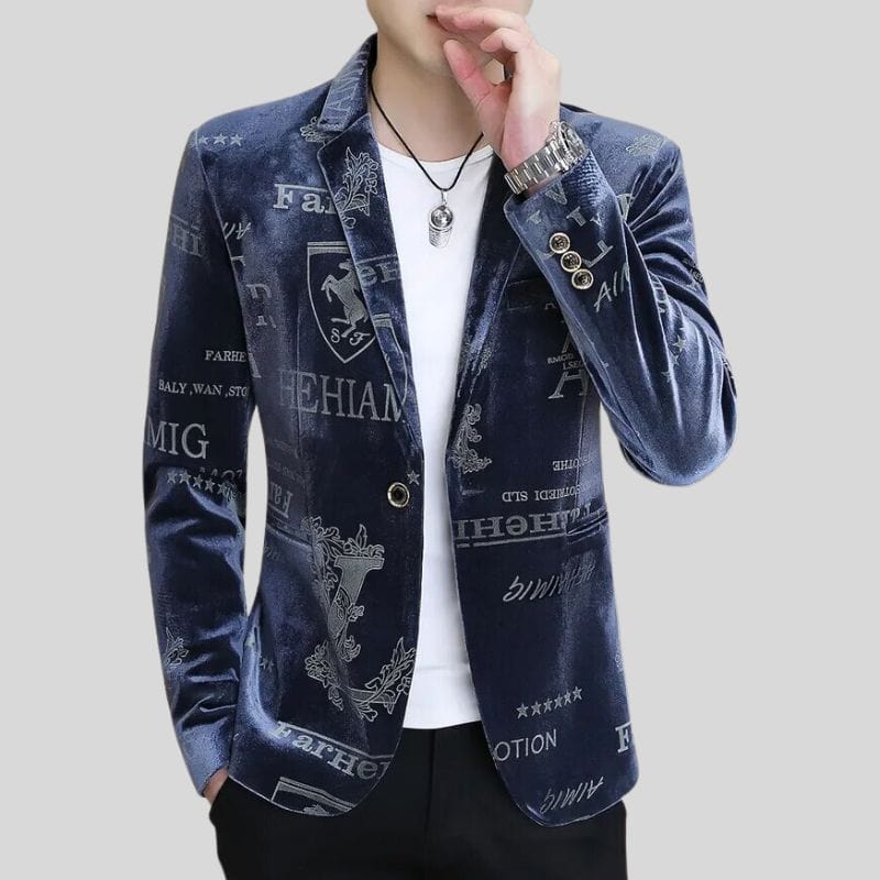 Veste Blazer Velour Homme
