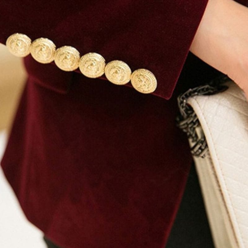 Veste Blazer Velours Femme
