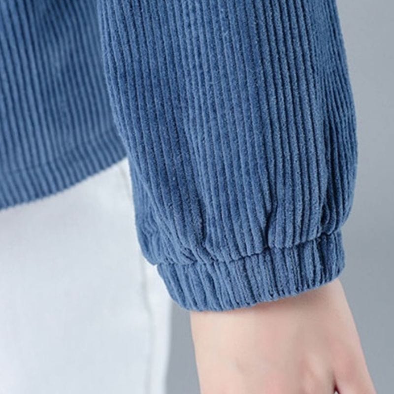 Veste Bleu Velours Femme