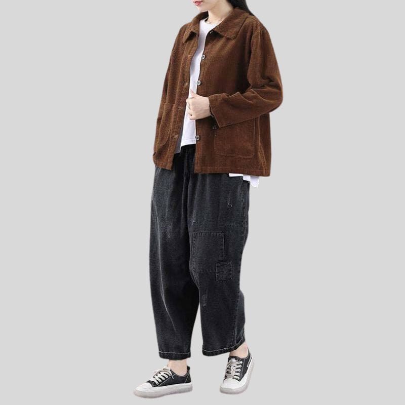 Veste Chemise Velours Cotelé Femme