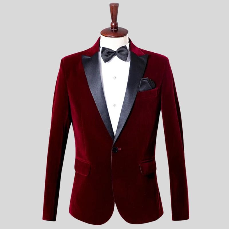 Veste Costume Homme Velour