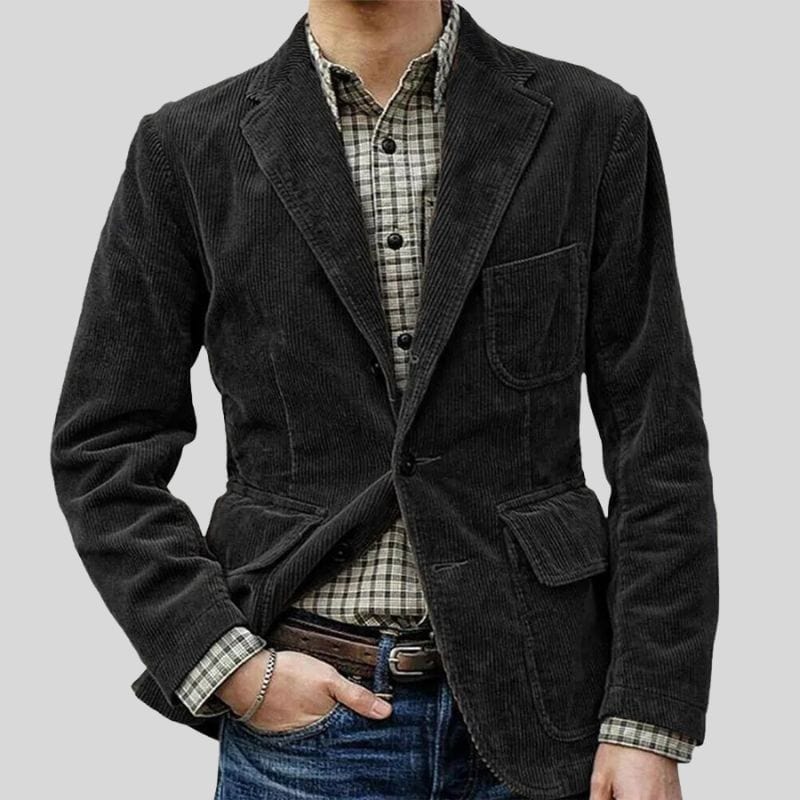 Veste Costume Velours Côtelé Homme