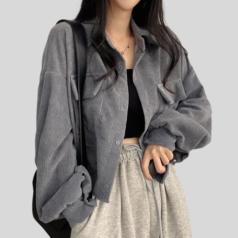 Veste Femme en Velours Cotelé