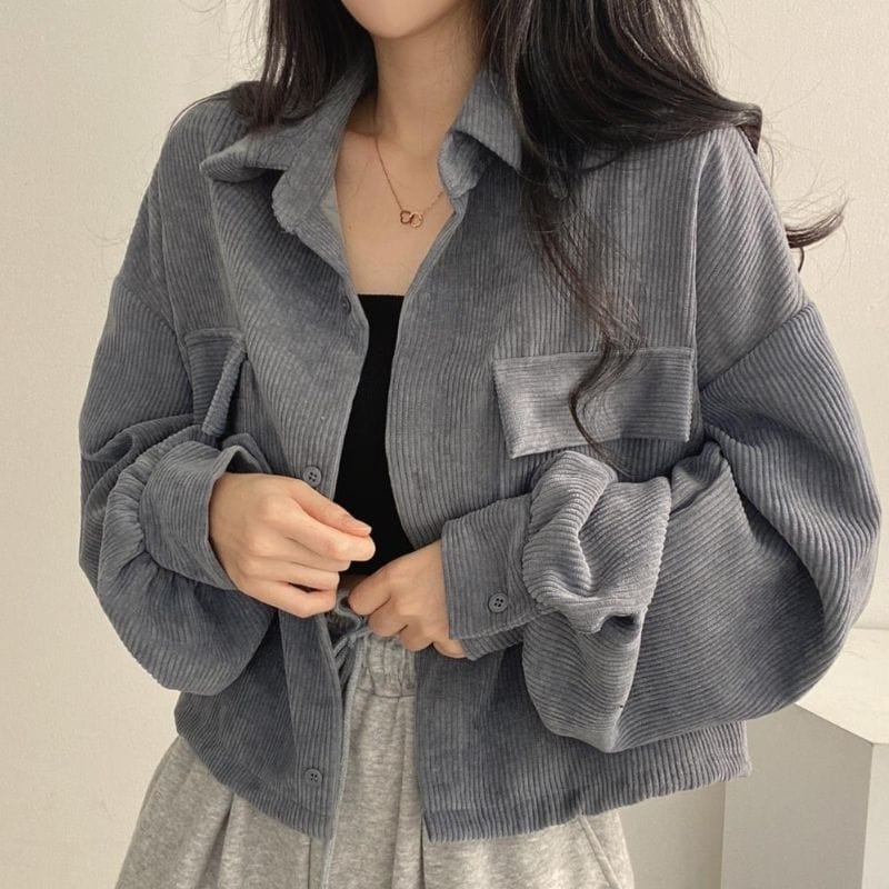 Veste Femme en Velours Cotelé