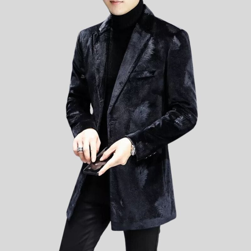 Veste Homme Velours Noir