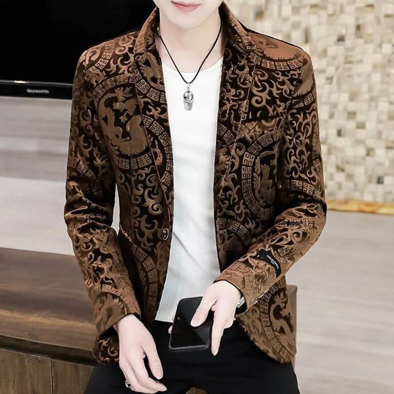 Veste Homme en Velours Marron