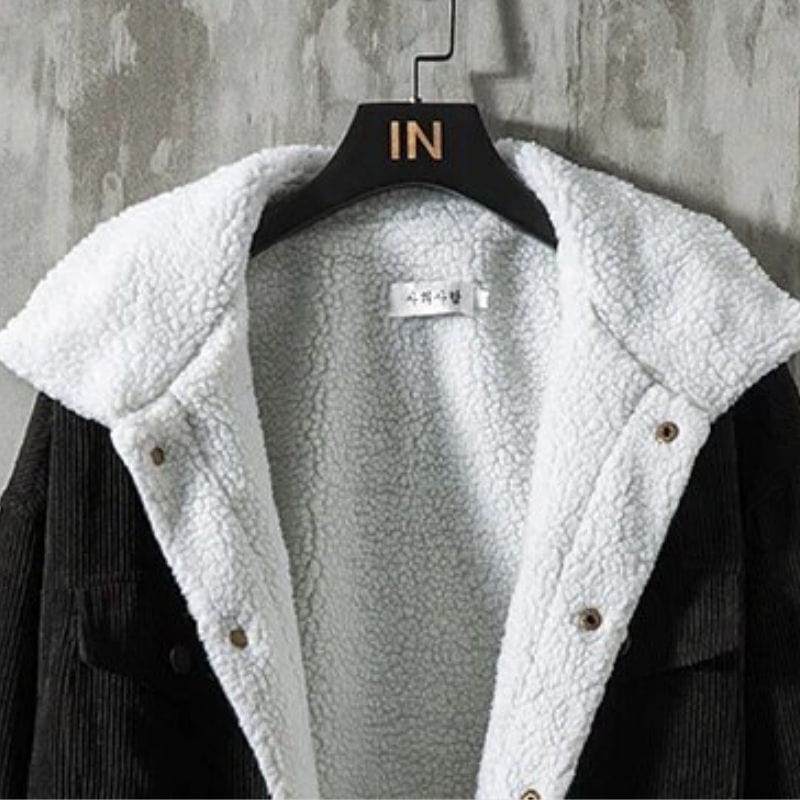 Veste Homme en Velours Noir