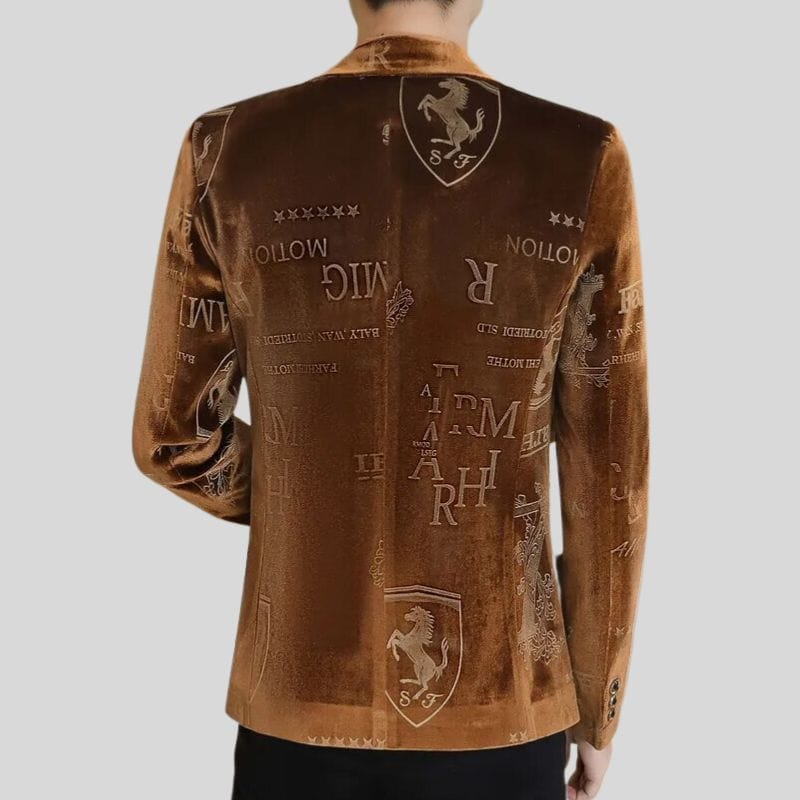 Veste Marron Velours Homme