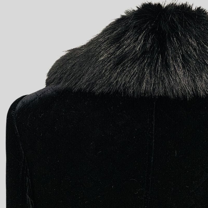 Veste Matelassée Velours Femme