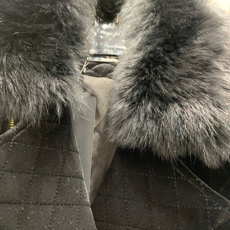 Veste Matelassée Velours Femme