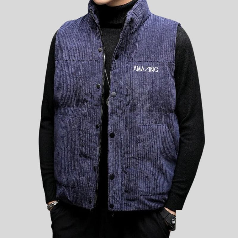 Veste Sans Manche Velours