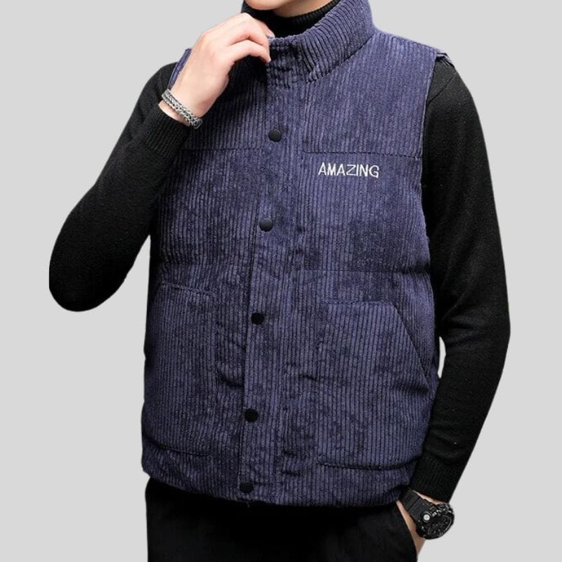 Veste Sans Manche Velours