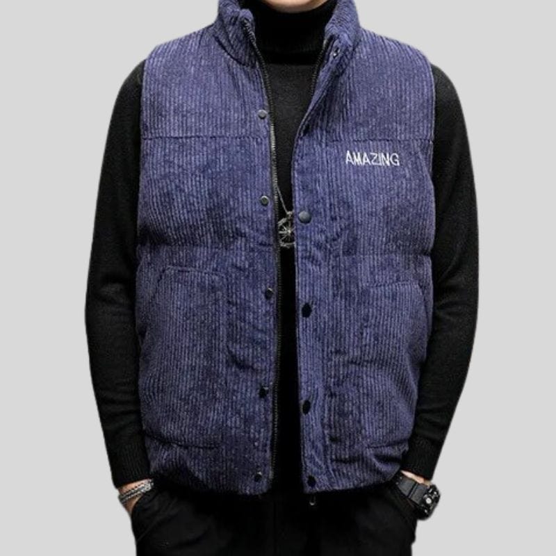 Veste Sans Manche Velours