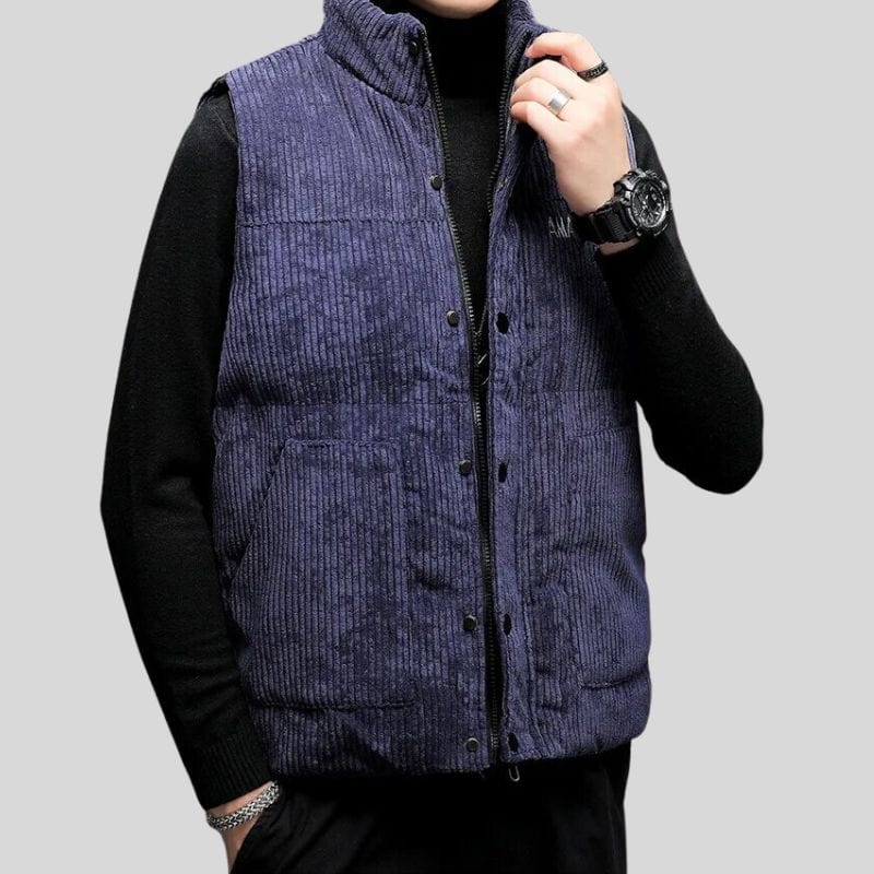 Veste Sans Manche Velours