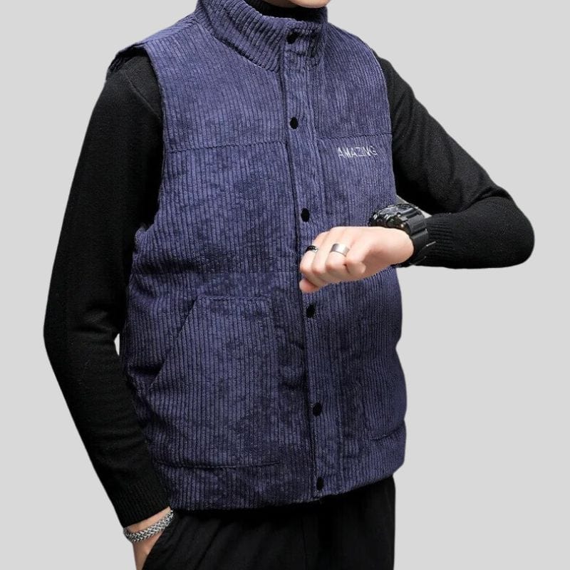 Veste Sans Manche Velours