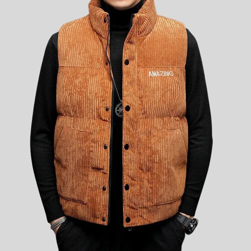 Veste Velour Camel Homme