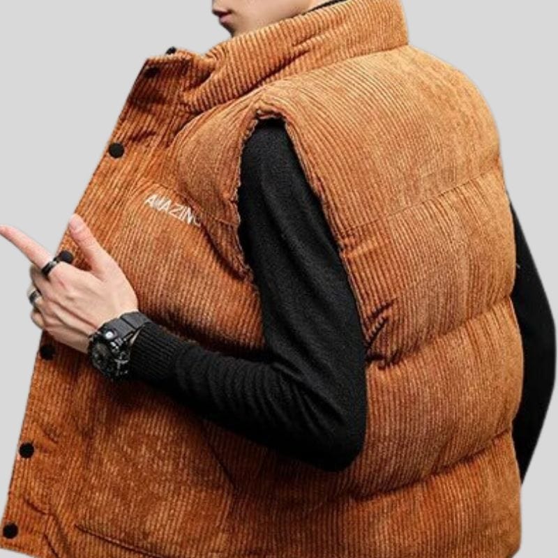 Veste Velour Camel Homme