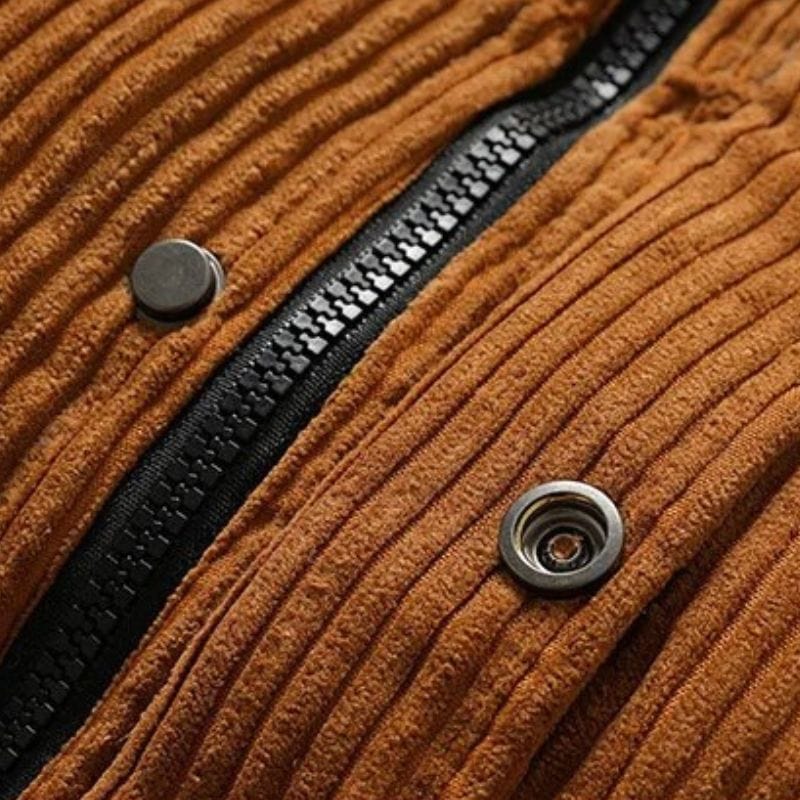 Veste Velour Camel Homme