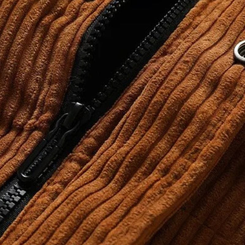 Veste Velour Camel Homme