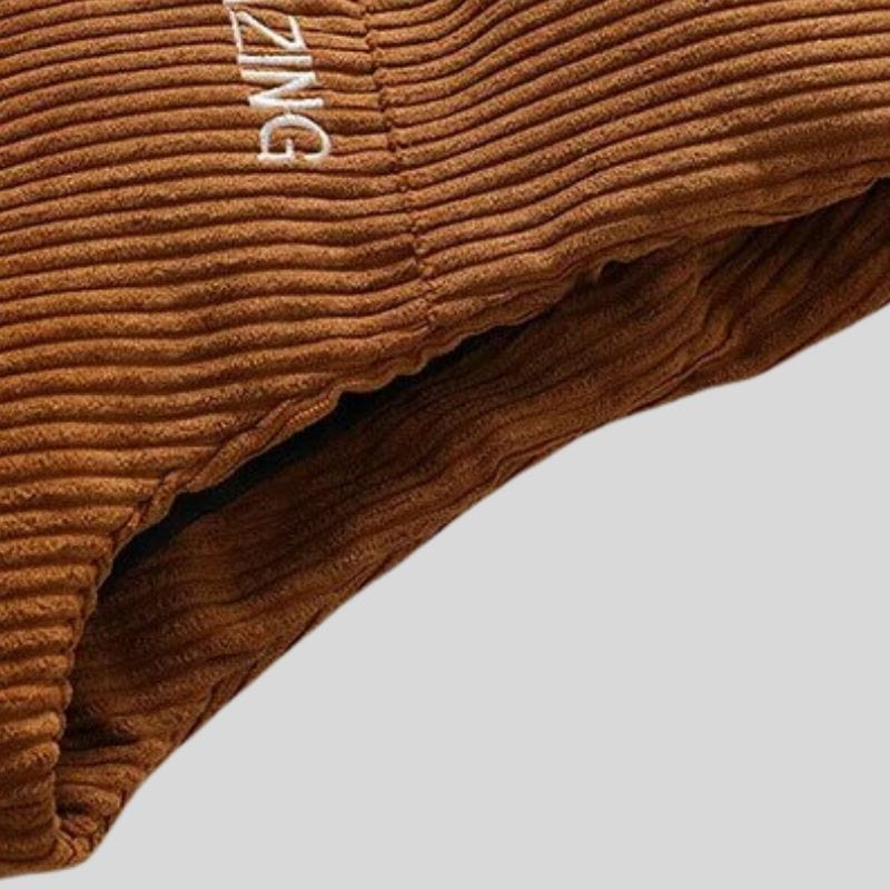 Veste Velour Camel Homme