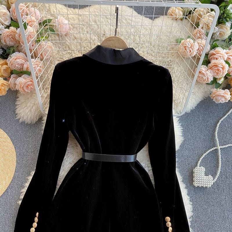 Veste Velour Femme Noir