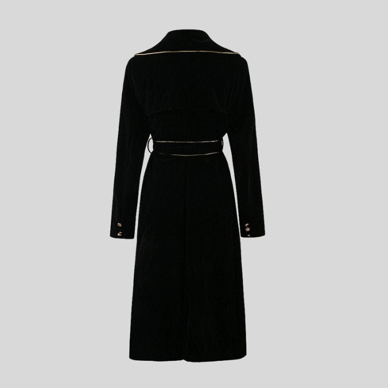 Veste Velour Noir Femme