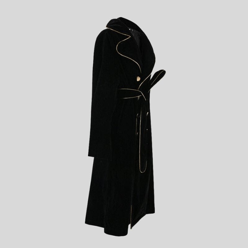 Veste Velour Noir Femme