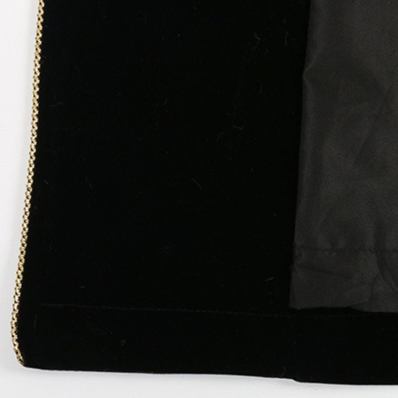 Veste Velour Noir Femme