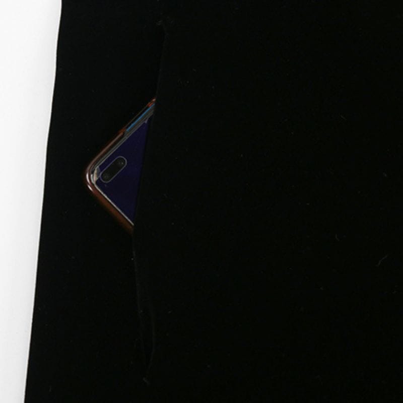 Veste Velour Noir Femme