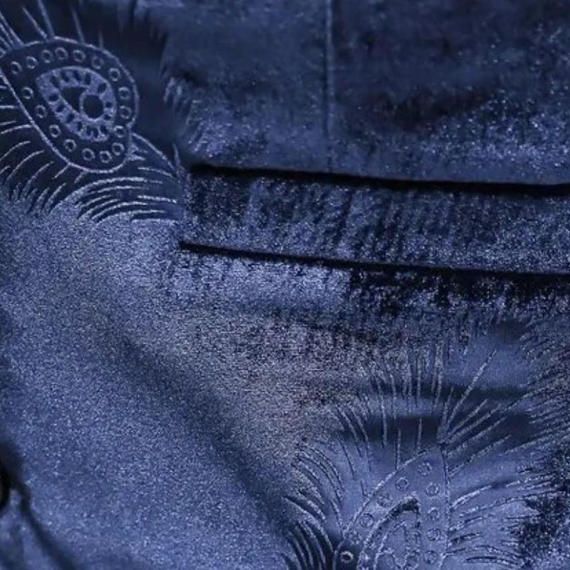 Veste Velours Bleu Marine Homme