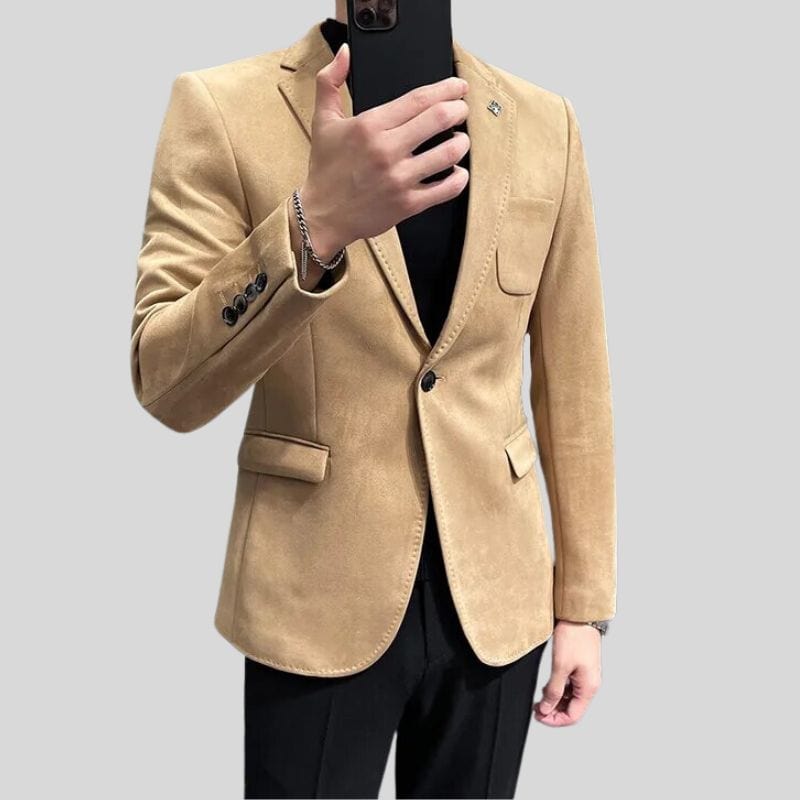 Veste Velours Camel Homme