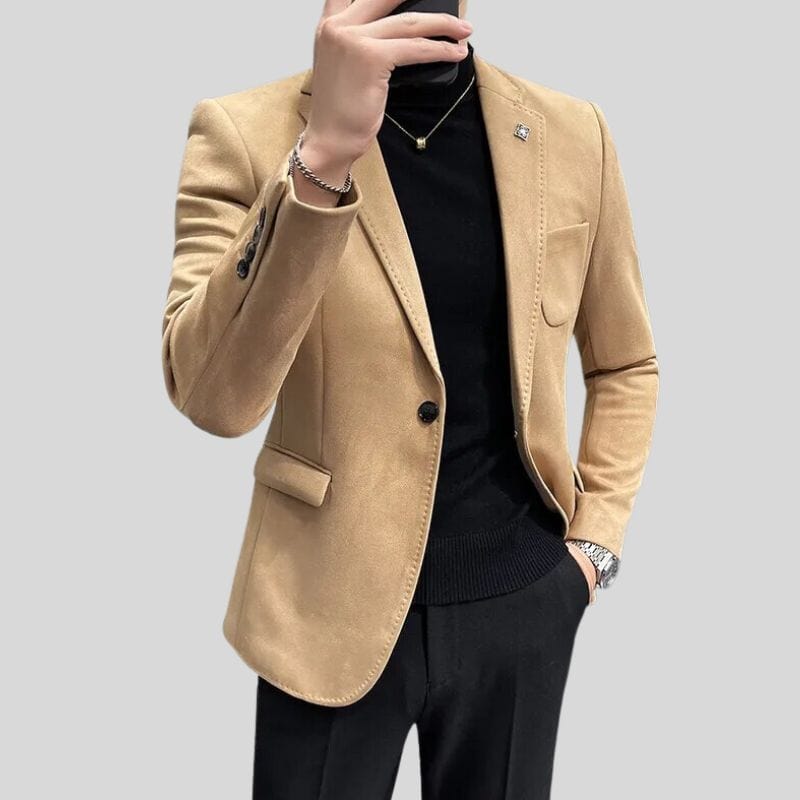 Veste Velours Camel Homme