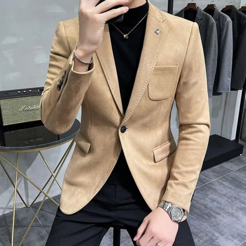 Veste Velours Camel Homme