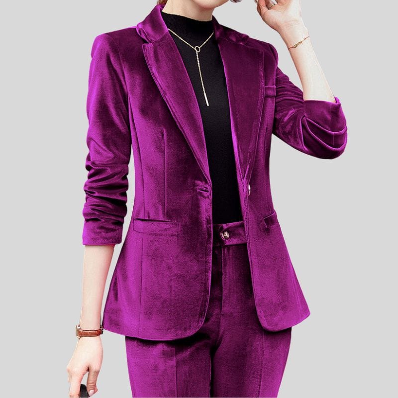Veste Velours Cintrée Femme