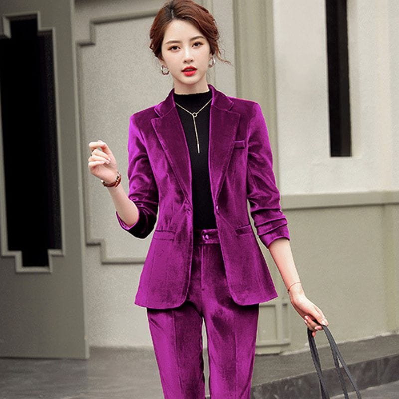 Veste Velours Cintrée Femme