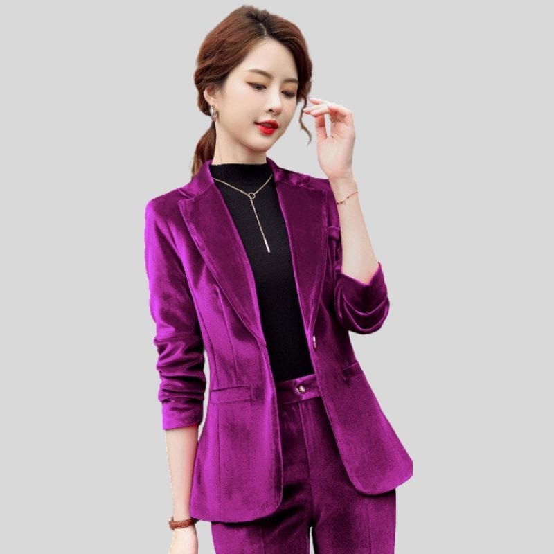 Veste Velours Cintrée Femme