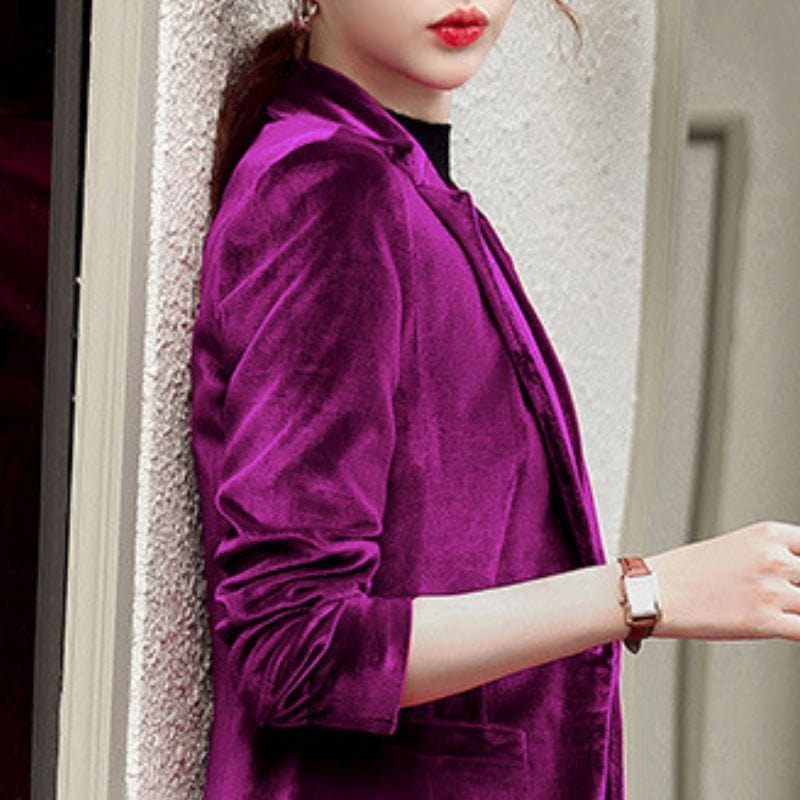 Veste Velours Cintrée Femme