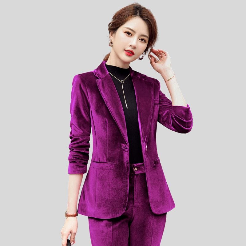 Veste Velours Cintrée Femme