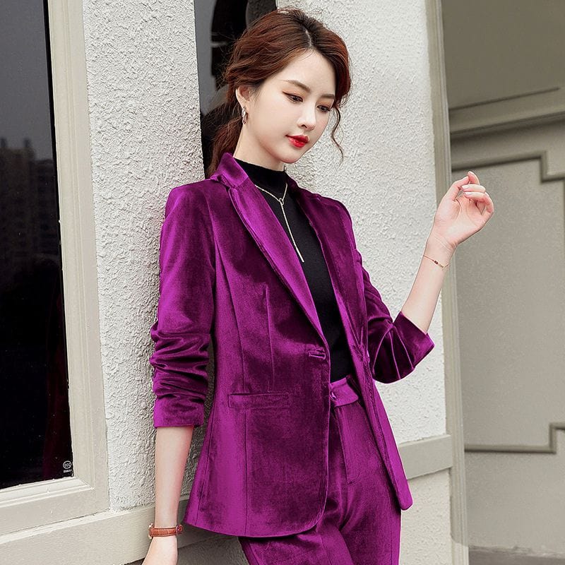 Veste Velours Cintrée Femme