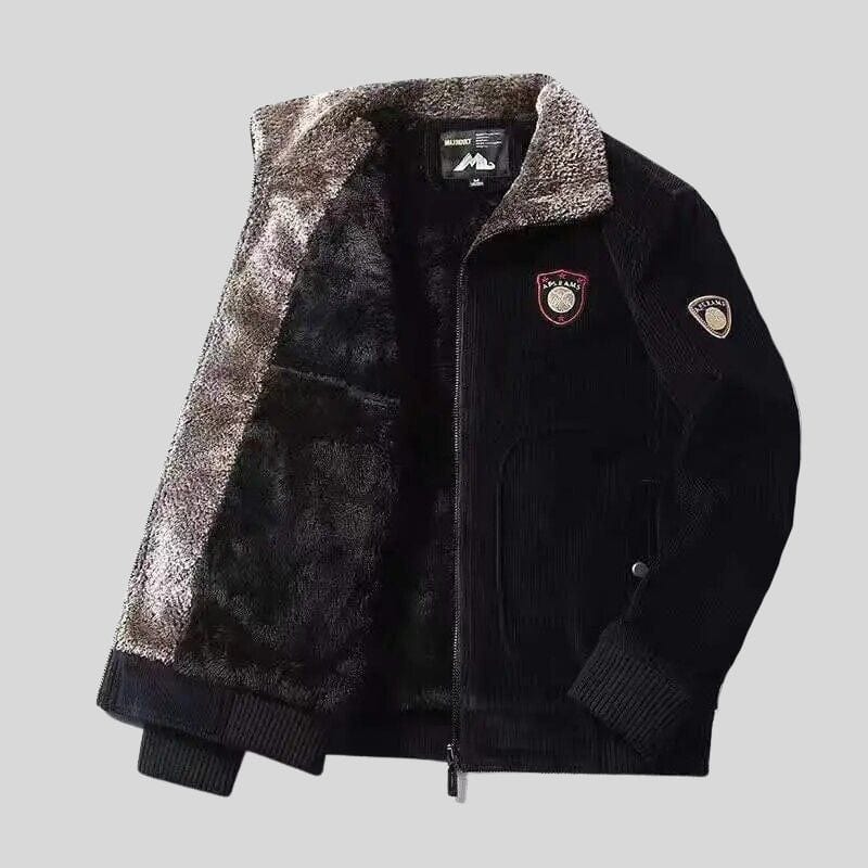 Veste Velours Col Fourrure